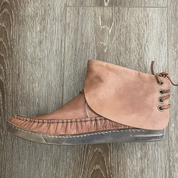 EL VAQUERO 80s Original Apache Tan Leather Boots Sz 37 - Picture 4 of 5